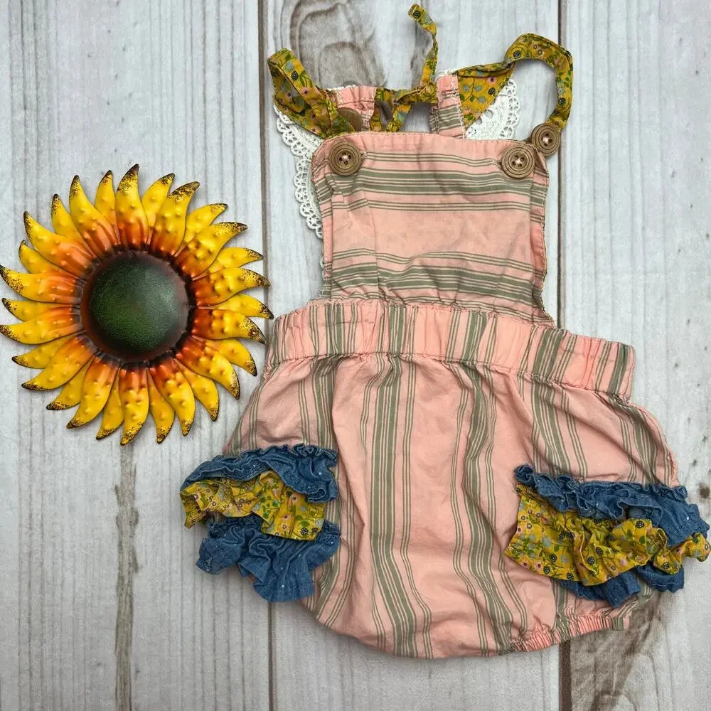 Matilda Jane‎ x Joanna Gaines Baby Girl Lace Romper Size 12-18M
